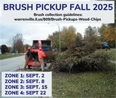 Fall brush pickup begins September 2, 2025.