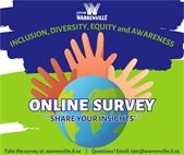 A graphic to promote the City's Inclusion, Diversity, Equity and Awareness survey.