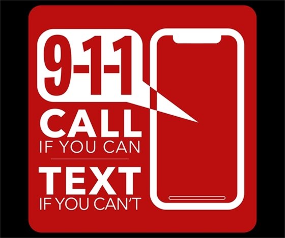 Graphic that says '9-1-1. Call if you can. Text if you can't.' This is a new service in DuPage County. Learn more: http://www.dupagecounty.gov/text911