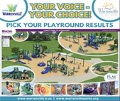A rendering of a new playground design for Cerny Park. Residents voted on 3 options.