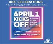 A colorful logo for World Autism Month observation