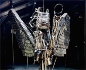 A photo of Jen Kresl's Pegagus steel sculpture that will be added to the Bob Walters Commons.