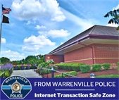 The Warrenville Police Department lobby is available as a safe, public place for residents to complete online sales and purchases. Location: 3S245 Warren Avenue Hours: Monday–Friday, 9:00 a.m.–6:00 p.m. (Closed on City holidays)