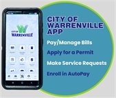 The City of Warrenville app is now available for download to your smartphone. Pay bills, request service, and more!
