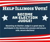 A graphic that says the county needs election judges for the March 2024 primary.