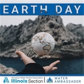 An illustration of a globe of the earth to promote Earth Day April 22.