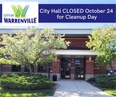 City Hall will be closed Friday, October 24 for cleanup day.