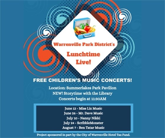 The 2025 Lunchtime Live concert schedule.