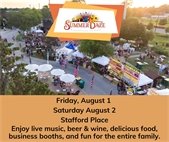 The annual Summer Daze fest is August 1 and 2, featuring live music, a car show, fun for kids, and more!
