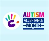 A graphic for Autism Awareness Month, which is in April.
