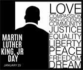An image for Martin Luther King Jr. Day.