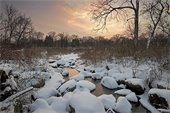 A photo of Blackwell Forest Preserve in Winter.