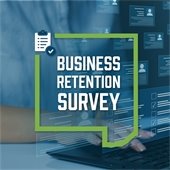 A graphic that says "Business retention survey."