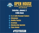 Warrenville Park District's FitnessNOW Open House is 9:00 a.m. to Noon on Saturday, January 3.