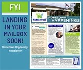 The cover of the May 2025 issue of the City's newsletter, Hometown Happenings.