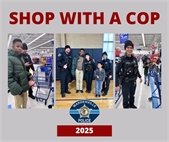 Officers Landolina, Barma, and Law helped make the holidays brighter for two local kids as part of the Shop with a Cop event.