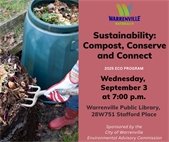Learn about composting at a September 3 presentation at Warrenville Public Library.
