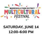 A graphic that says the Multicultural Festival is June 15 from 12:00 to 6:00 p.m.