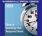 A photo of a clock to show that time is running out to complete the Special Census.