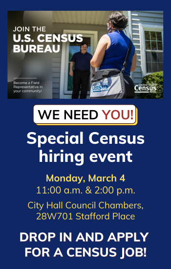 Special Census hiring session March 4