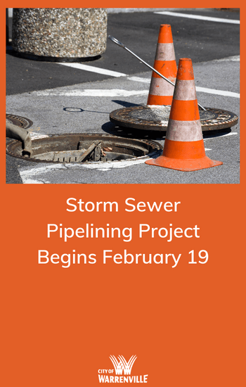 Storm sewer pipelining project web