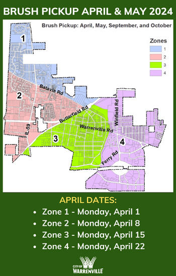 Brush pickup schedule spring 2024 