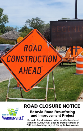 Batavia Road resurfacing project 2024 