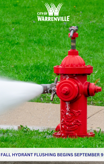 Fall fire hydrant flushing begins September 9