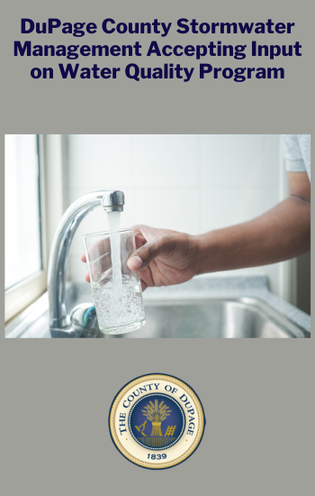 DuPage Stormwater Management Accepting Comments on Water Quality Program